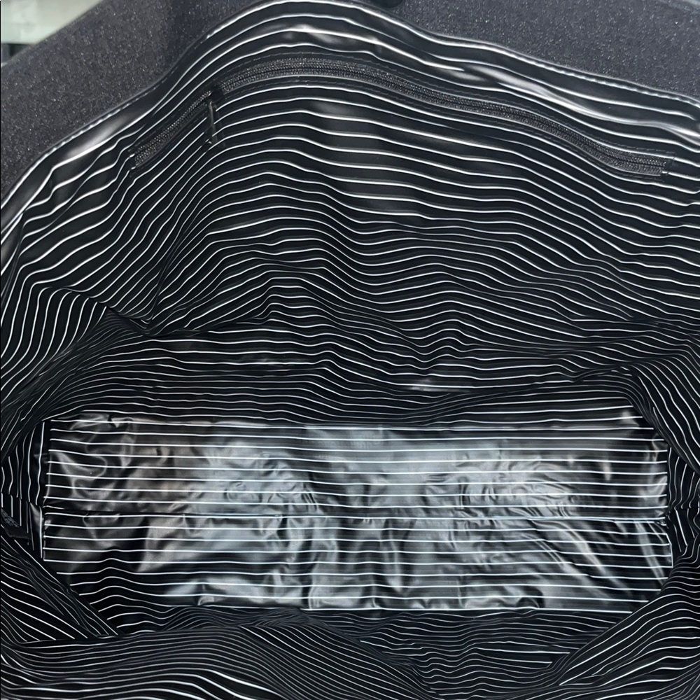Calvin Klein Black  Tote with Faux Leather Trim - Picture 5 of 9